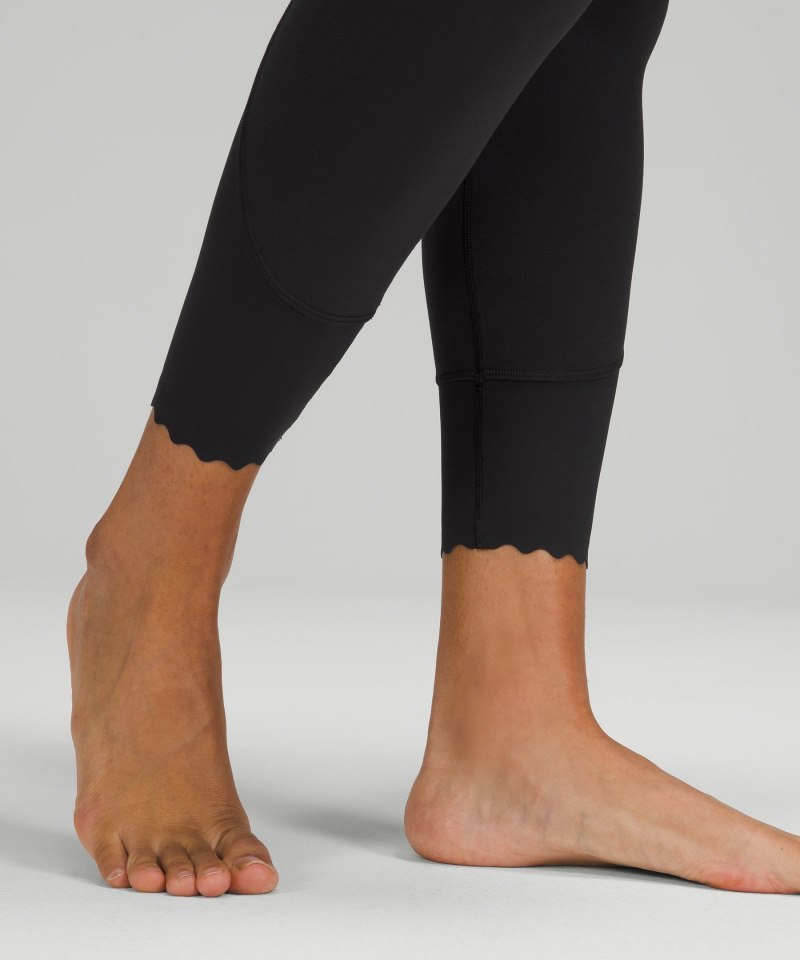 Lululemon Align™ Scalloped Hem High-Rise Pant 25" Black Online Outlet Sale