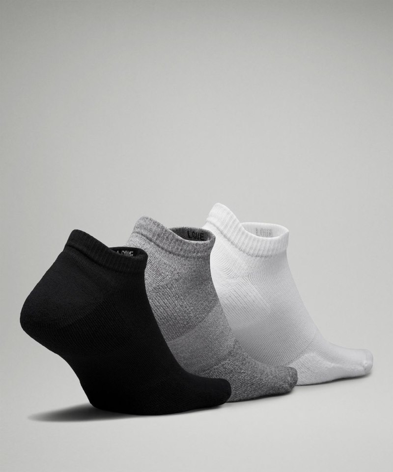 Lululemon Men's Daily Stride Comfort Low-Ankle Socks *3 Pack White / Heather Grey / Black Online Outlet Sale