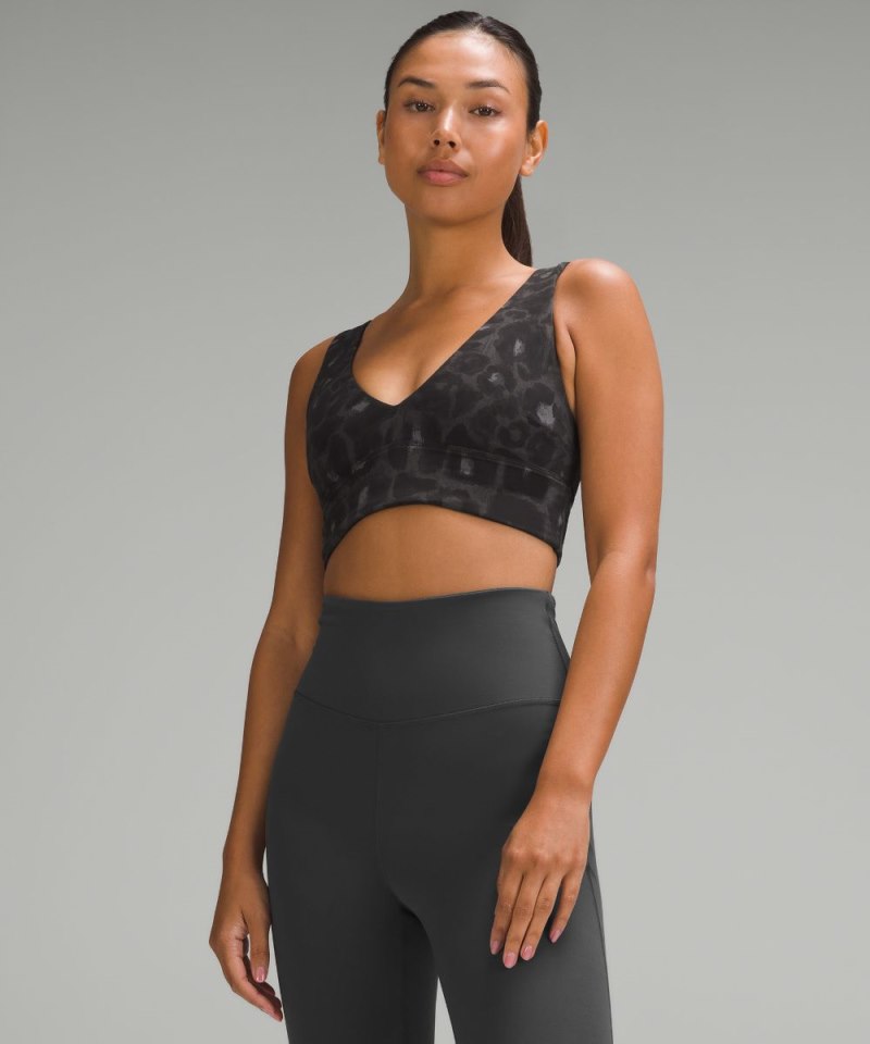 Lululemon Align™ V-Neck Bra *Light Support, C / D Cup Spray Leopard Black Multi (not available) Online Outlet Sale