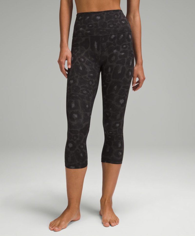 Lululemon Align™ High-Rise Crop 21" Spray Leopard Black Multi (not available) Online Outlet Sale