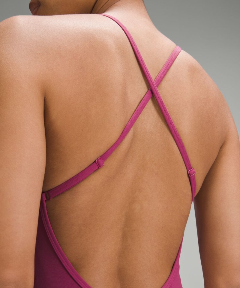 Lululemon Align™ Cross-Back Bodysuit 25" Washed Mauve Online Outlet Sale