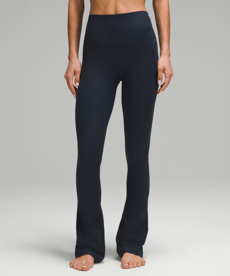 Lululemon Align™ Ribbed Mini-Flare Pant *Extra Short True Navy Online Outlet Sale