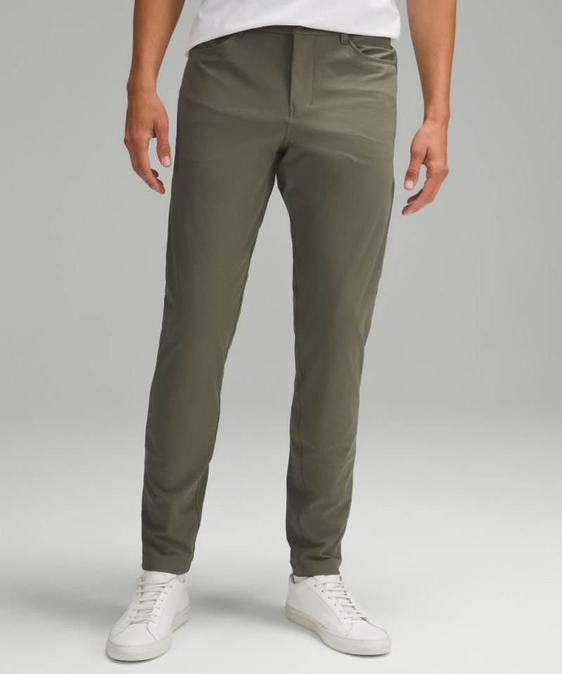 Lululemon ABC Slim-Fit 5 Pocket Pant 28"L *Warpstreme Army Green Online Outlet Sale