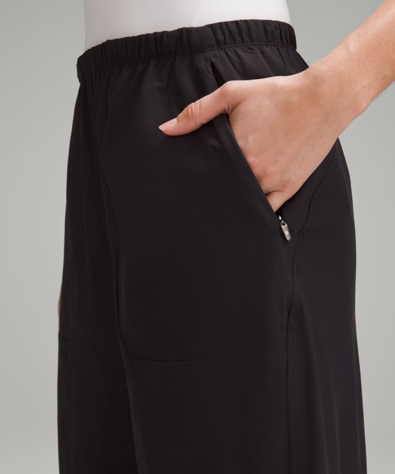Lululemon Lightweight Mid-Rise Barrel-Leg Cropped Pant Black Online Outlet Sale