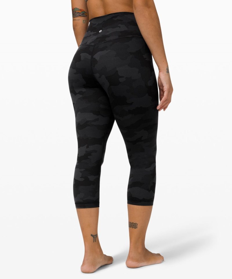 Lululemon Align™ High-Rise Crop 21" Heritage 365 Camo Deep Coal Multi Online Outlet Sale