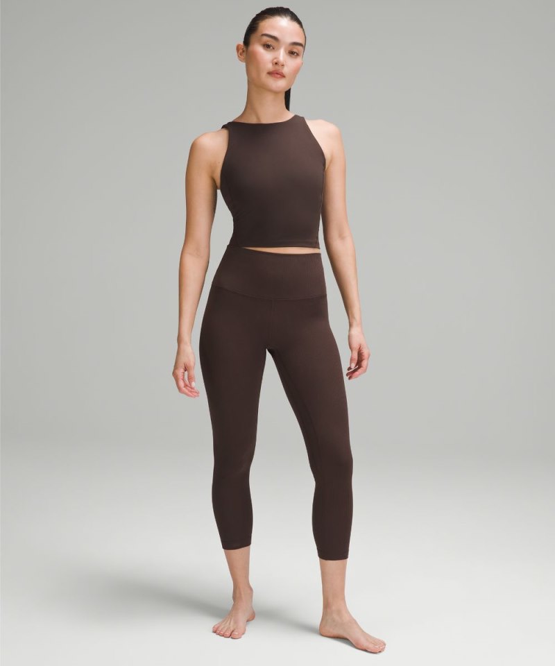Lululemon Align™ High-Rise Ribbed Crop 23" Espresso (not available) Online Outlet Sale