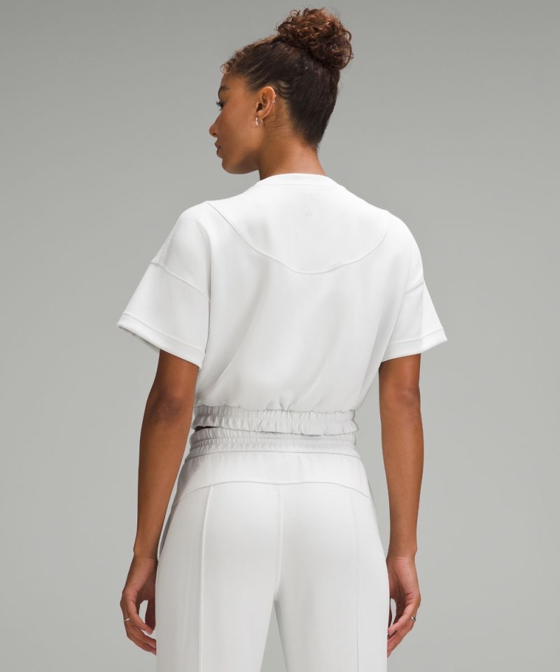 Lululemon Softstreme Gathered T-Shirt Light Vapor Online Outlet Sale