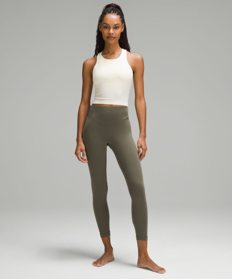 Lululemon Wunder Under SmoothCover High-Rise Tight 25" Army Green Online Outlet Sale