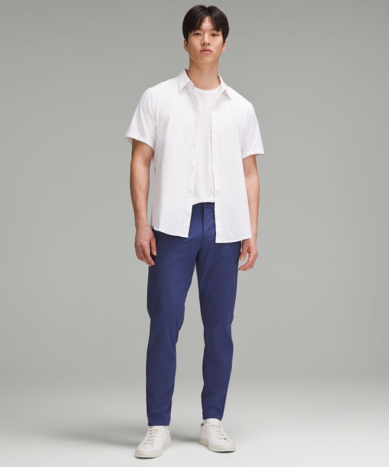 Lululemon ABC Slim-Fit 5 Pocket Pant 32"L *Warpstreme Gatsby Blue Online Outlet Sale