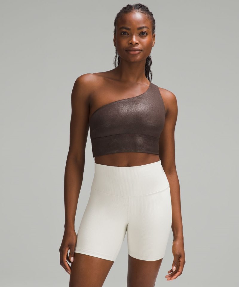 Lululemon Align™ Asymmetrical Ribbed Bra *Light Support C / D Cup Shine Espresso (not available) Online Outlet Sale