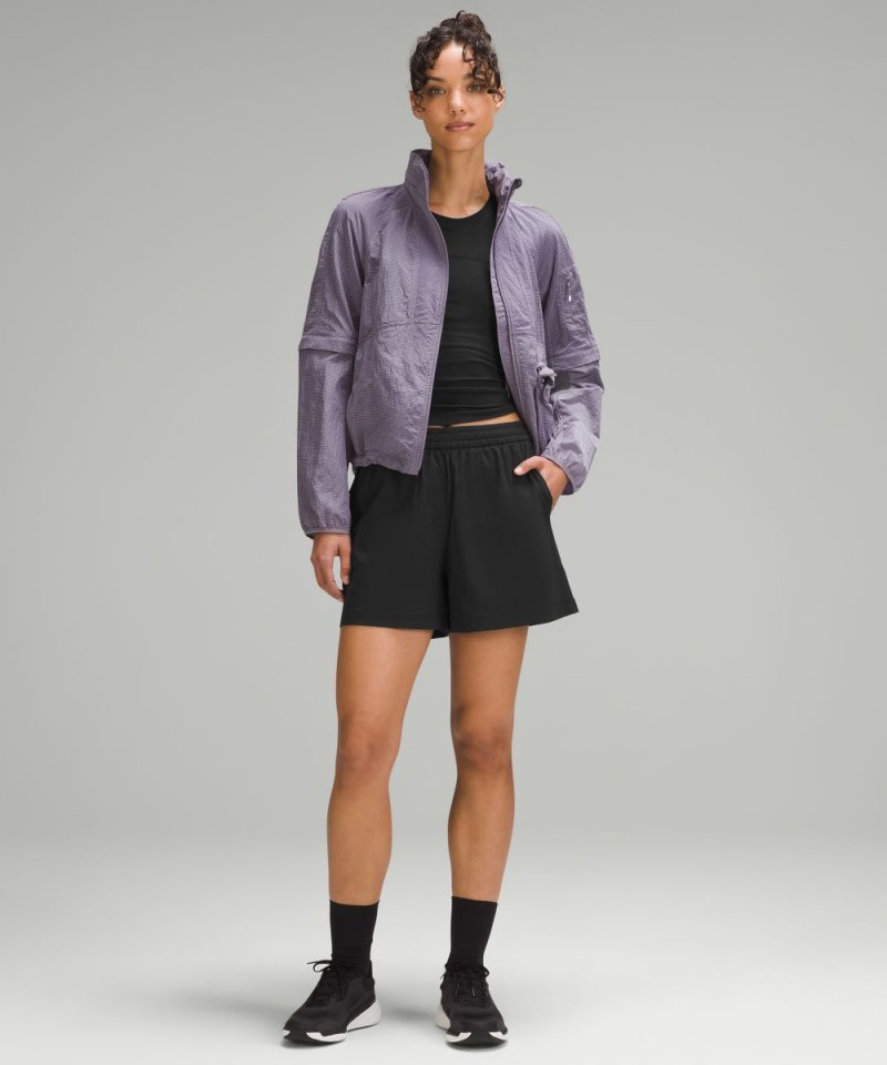 Lululemon Lightweight High-Rise Hiking Short 4" Black Online Outlet Sale
