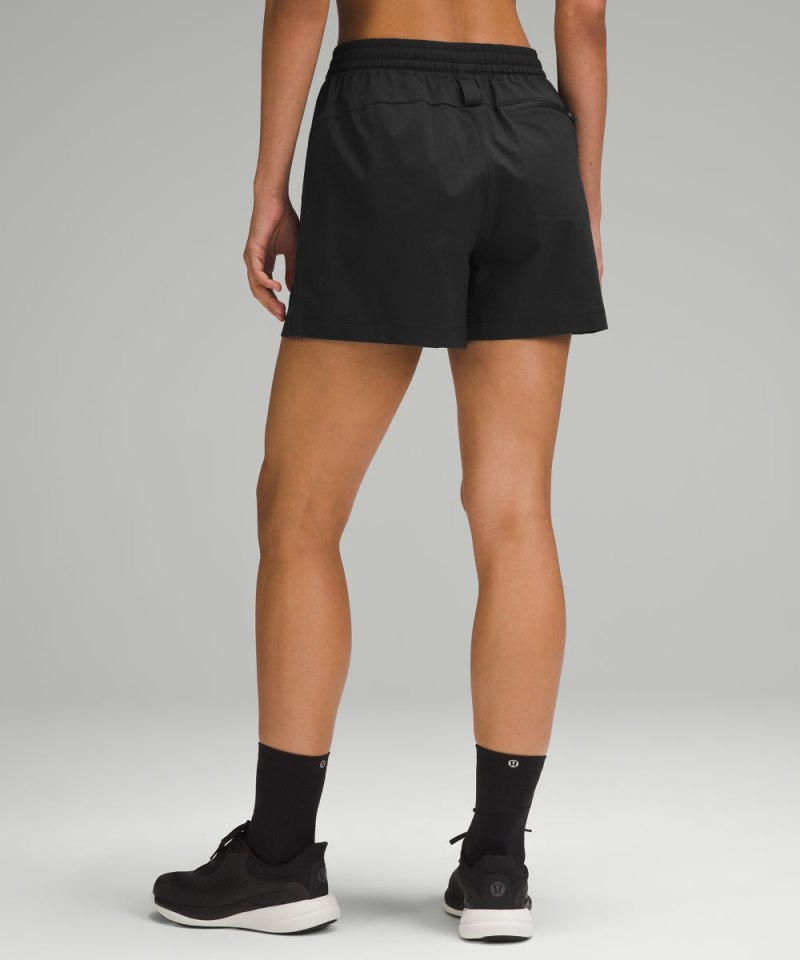 Lululemon Lightweight High-Rise Hiking Short 4" Black Online Outlet Sale