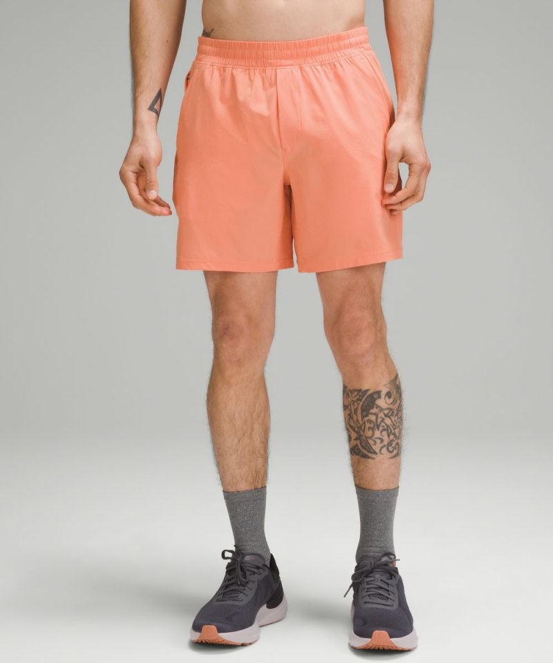Lululemon Pace Breaker Linerless Short 7" Coral Kiss Online Outlet Sale