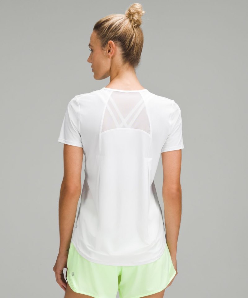 Lululemon Sculpt Short-Sleeve Shirt White Online Outlet Sale