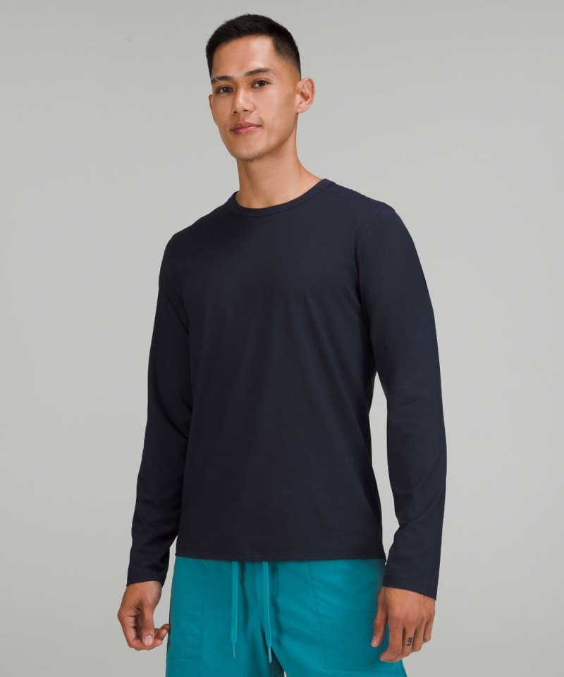 Lululemon Fundamental Long-Sleeve Shirt Nautical Navy Online Outlet Sale