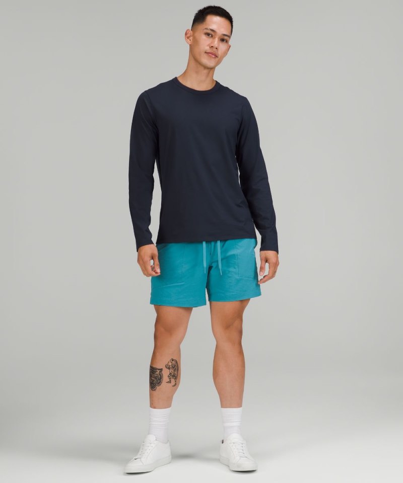 Lululemon Fundamental Long-Sleeve Shirt Nautical Navy Online Outlet Sale