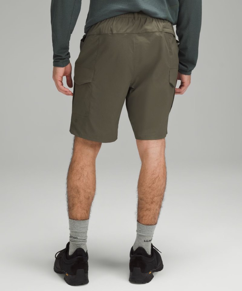 Lululemon Classic-Fit Hiking Cargo Short 9" Army Green Online Outlet Sale