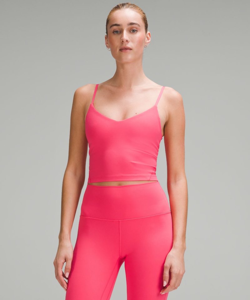 Lululemon Align™ Cropped Cami Tank Top *A / B Cup Glaze Pink Online Outlet Sale
