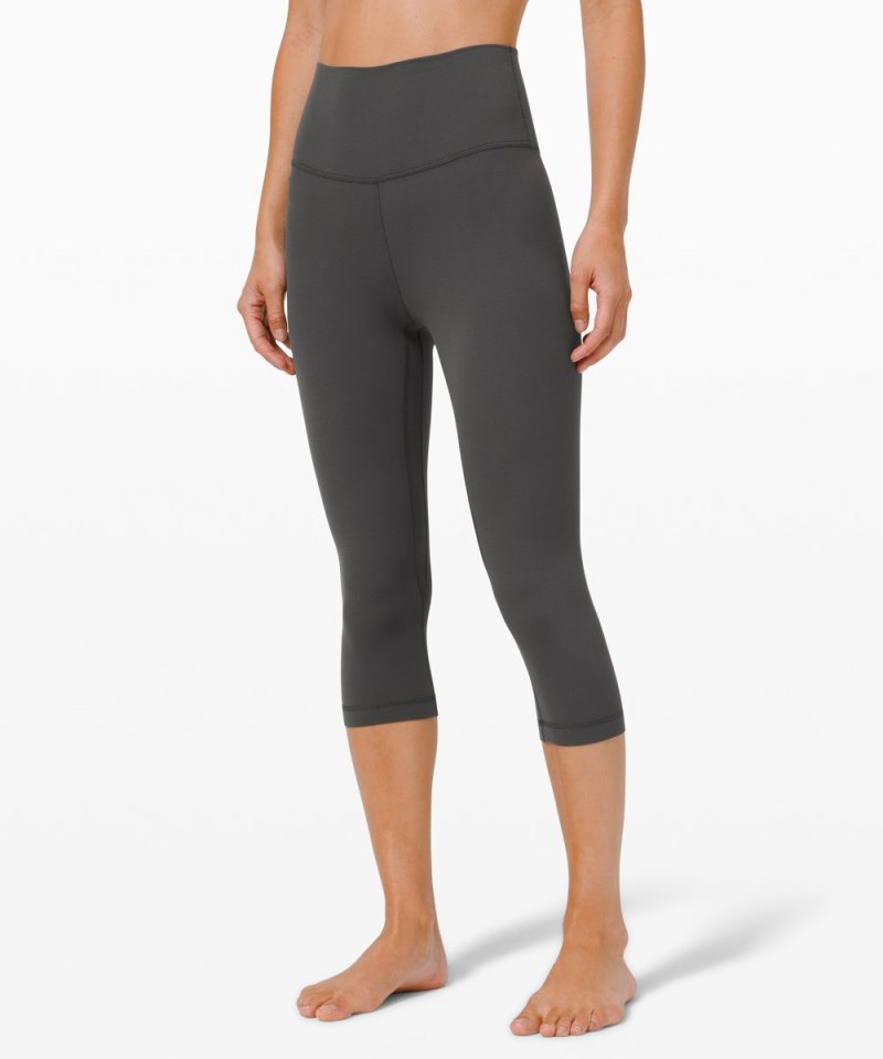 Lululemon Align™ High-Rise Crop 17" Graphite Grey Online Outlet Sale