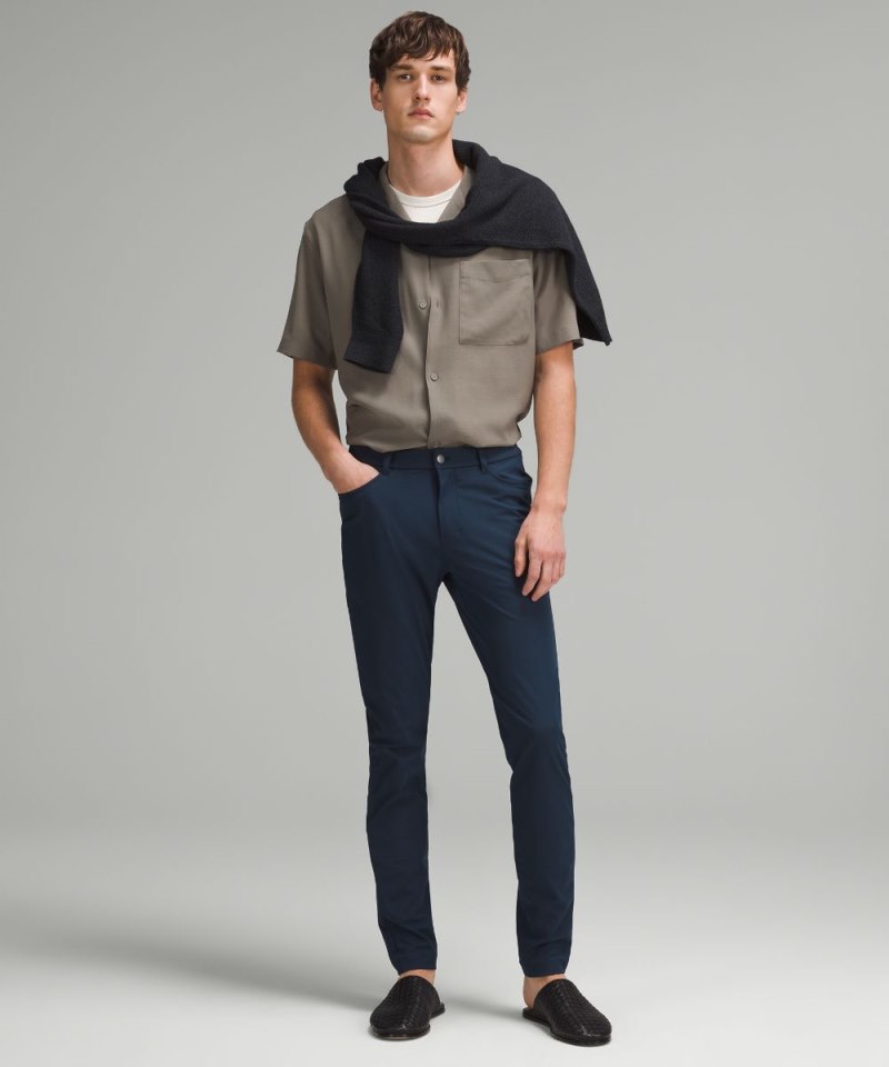 Lululemon ABC Skinny-Fit 5 Pocket Pant 32"L *Warpstreme True Navy Online Outlet Sale