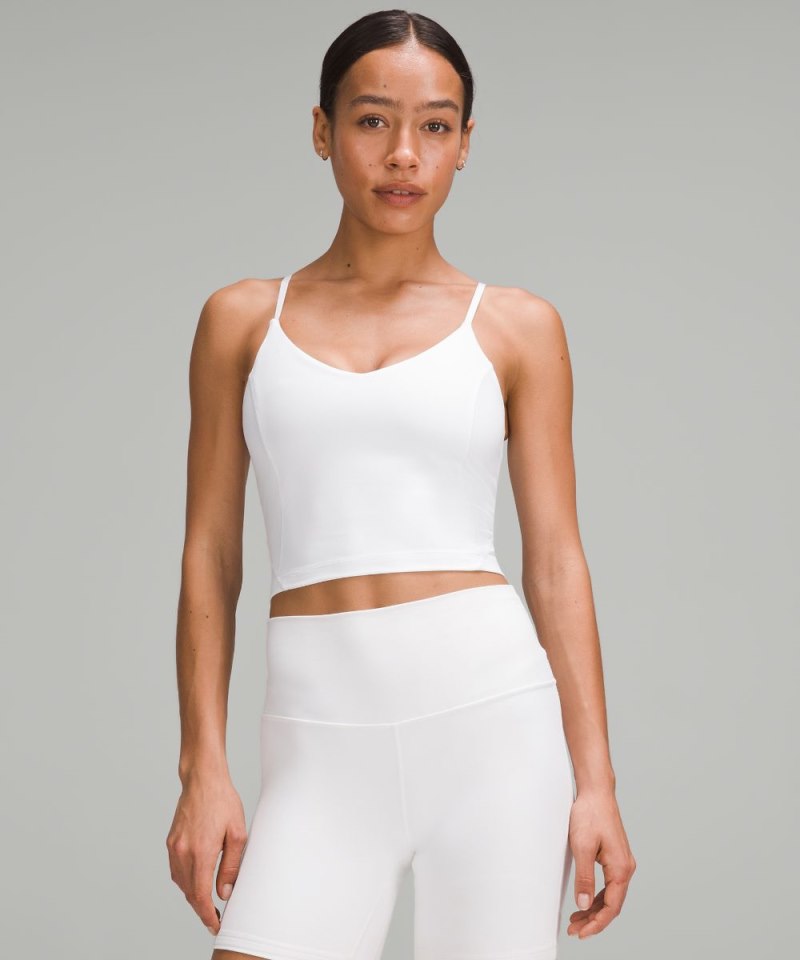 Lululemon Align™ Cropped Cami Tank Top *C / D Cup White Online Outlet Sale