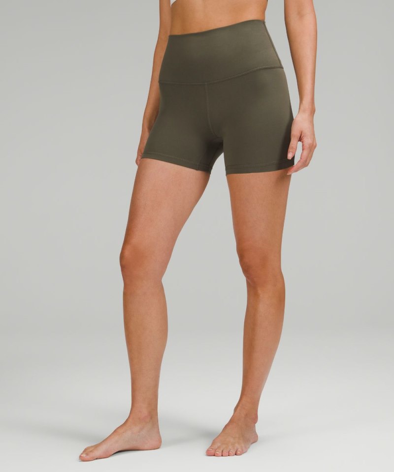 Lululemon Align™ High-Rise Short 4" Army Green Online Outlet Sale