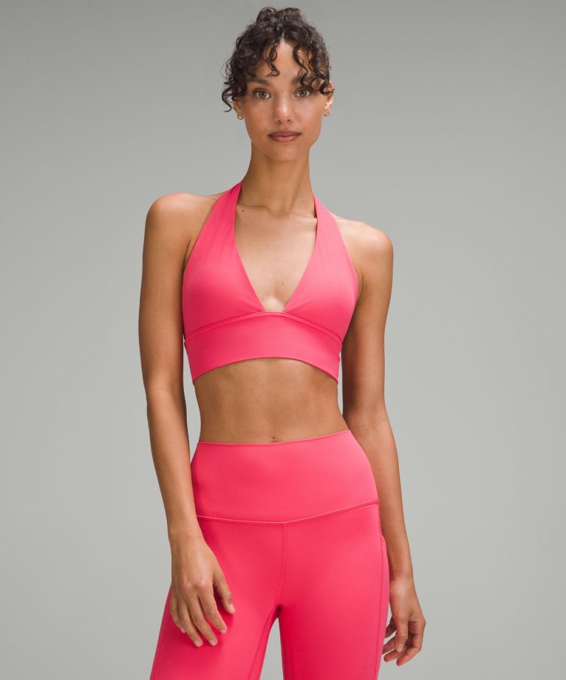 Lululemon Align™ Halter Bra *Light Support, C / D Cup Glaze Pink Online Outlet Sale