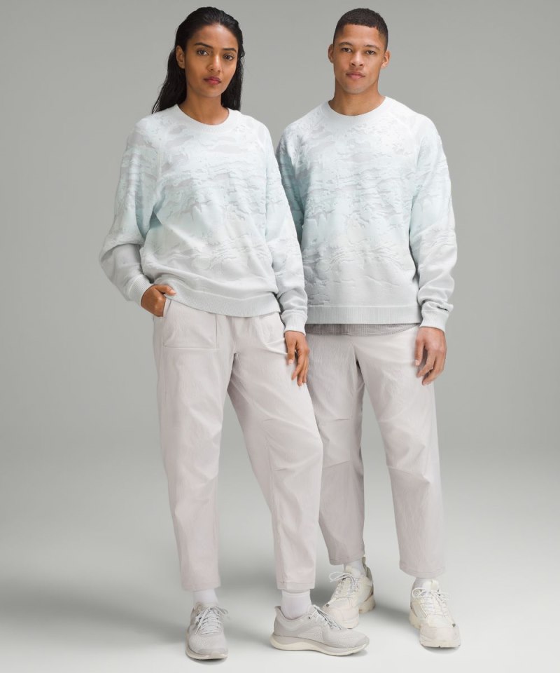 Lululemon lab Textured Jacquard Sweater Catena Jacquard Light Chrome Multi Online Outlet Sale