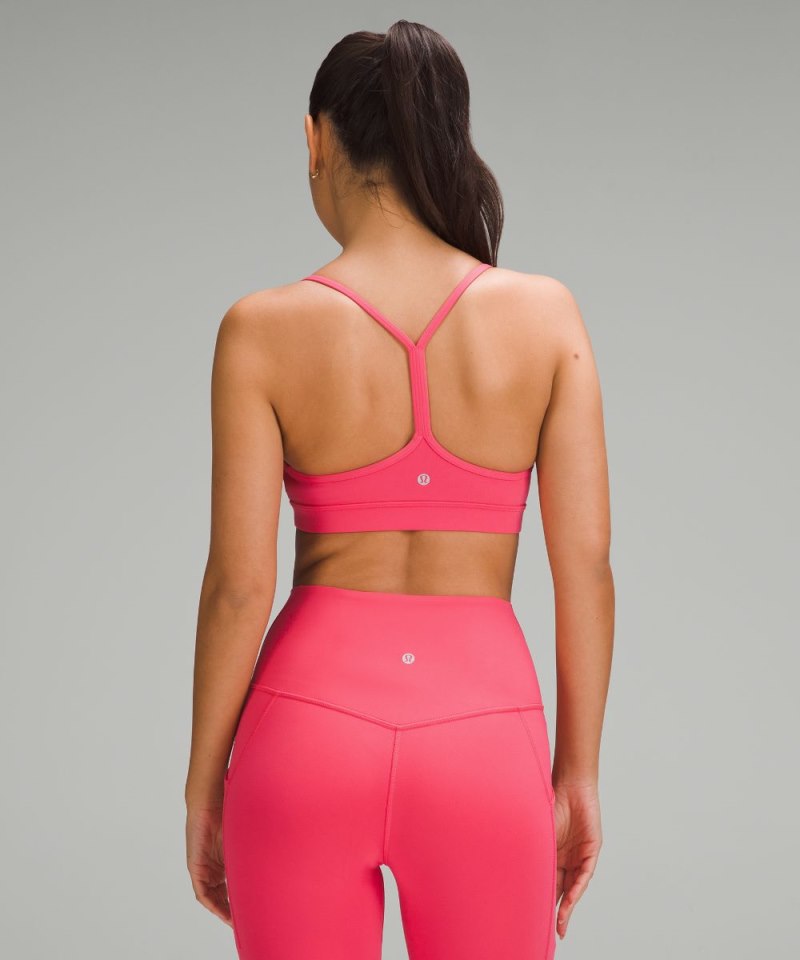 Lululemon Flow Y Bra Nulu *Light Support, A–C Cups Glaze Pink Online Outlet Sale