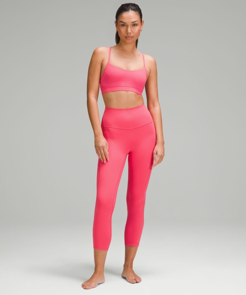 Lululemon Flow Y Bra Nulu *Light Support, A–C Cups Glaze Pink Online Outlet Sale