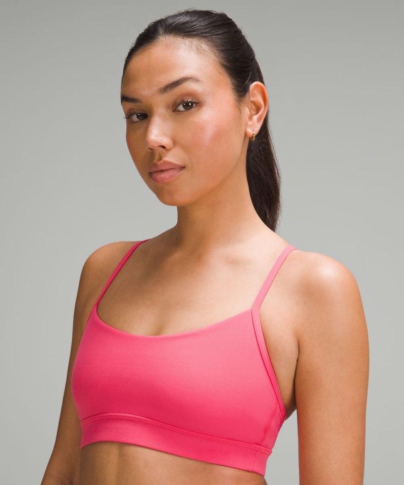 Lululemon Flow Y Bra Nulu *Light Support, A–C Cups Glaze Pink Online Outlet Sale