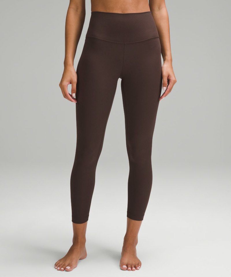 Lululemon Align™ High-Rise Ribbed Pant 25" Espresso (not available) Online Outlet Sale