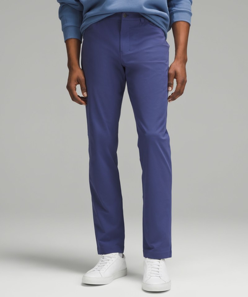 Lululemon ABC Classic-Fit 5 Pocket Pant 37" *Warpstreme Gatsby Blue Online Outlet Sale