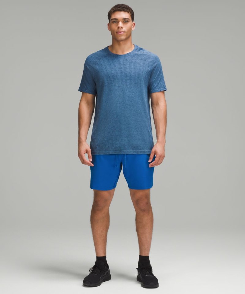 Lululemon T.H.E. Linerless Short 7" Blazer Blue Tone Online Outlet Sale