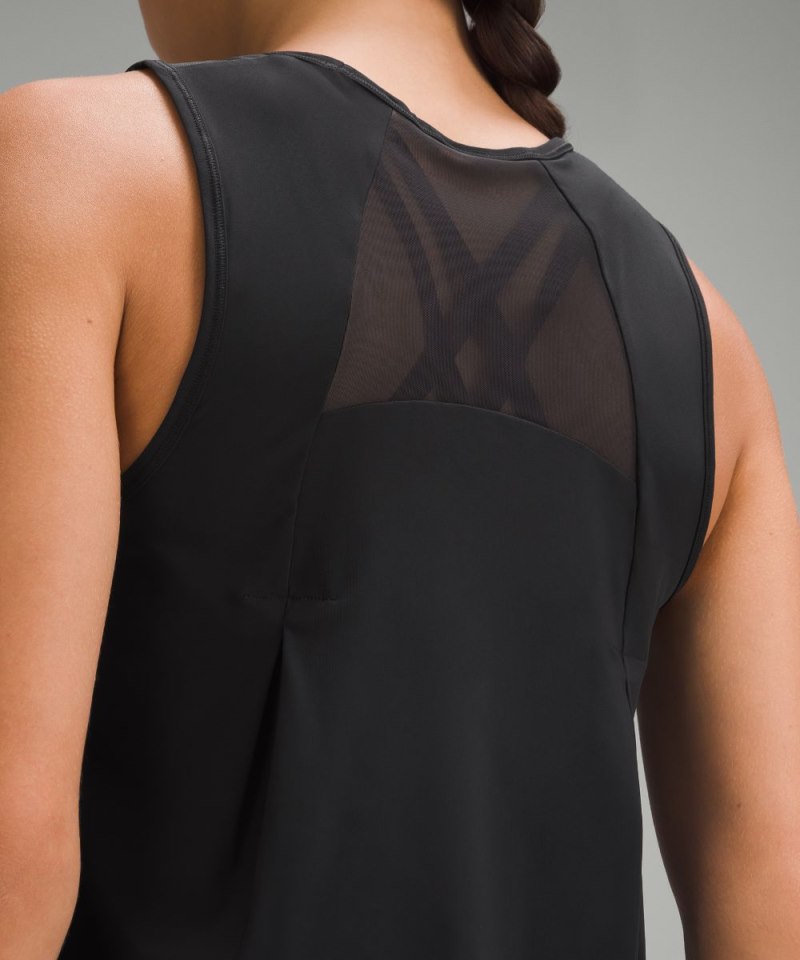 Lululemon Sculpt Cropped Tank Top Black Online Outlet Sale