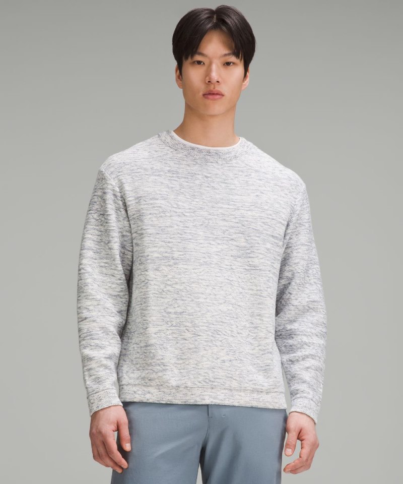 Lululemon Relaxed-Fit Crewneck Knit Sweater Belgian Blue Online Outlet Sale