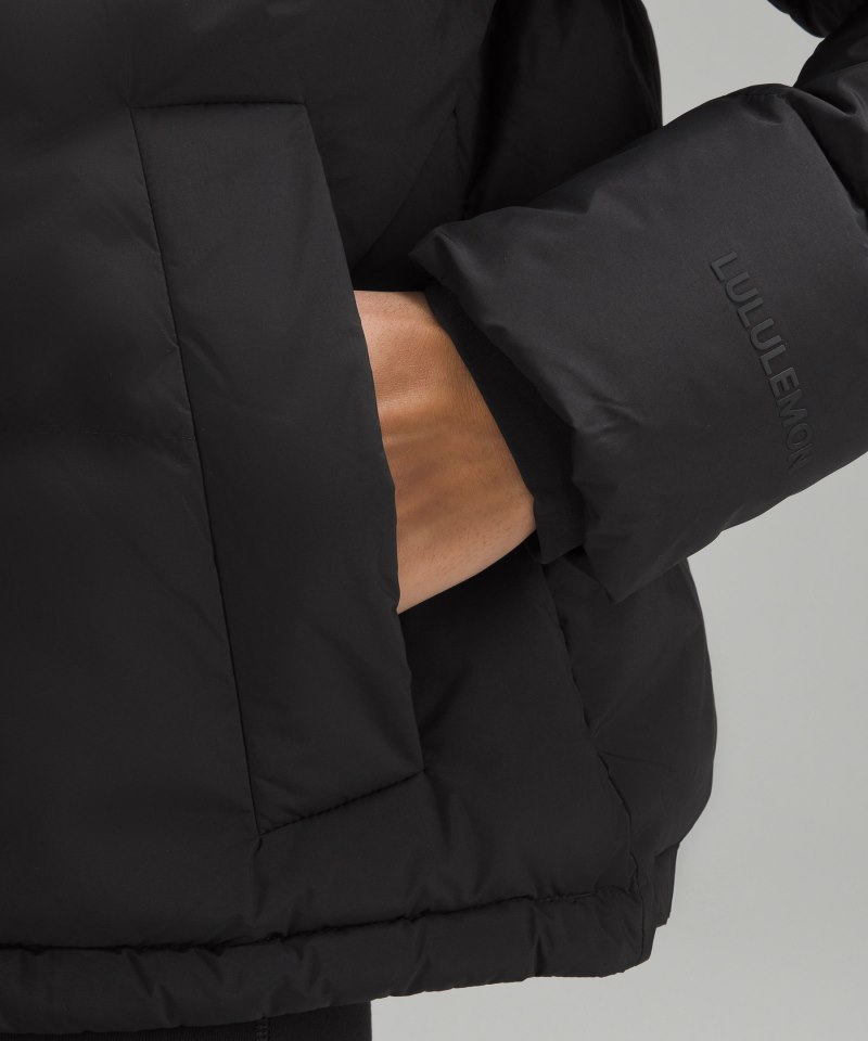 Lululemon Wunder Puff Cropped Jacket Black Online Outlet Sale