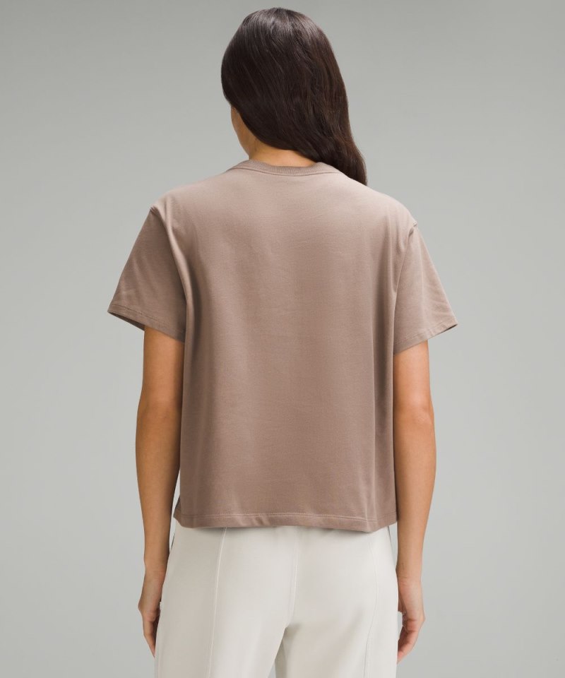 Lululemon Relaxed-Fit Cotton Jersey T-Shirt Taupetastic Online Outlet Sale
