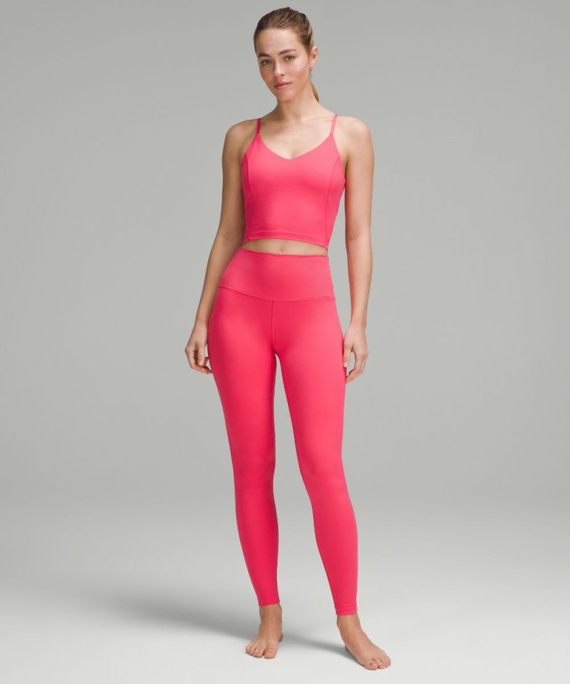 Lululemon Align™ Cropped Cami Tank Top *C / D Cup Glaze Pink Online Outlet Sale