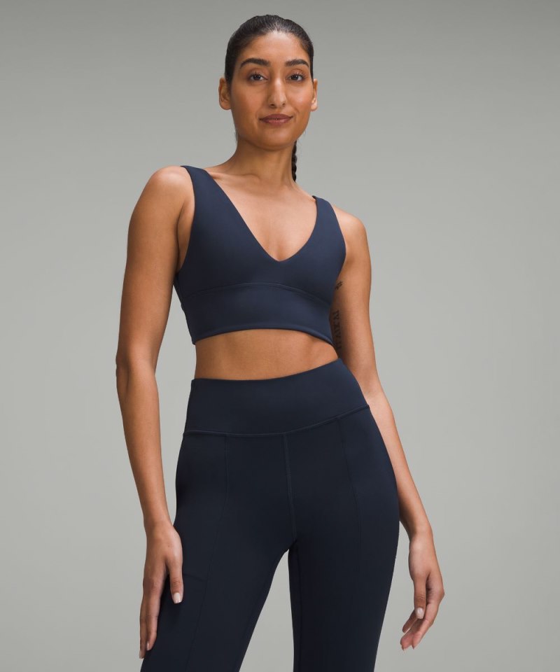 Lululemon Align™ V-Neck Bra *Light Support, A / B Cup True Navy Online Outlet Sale