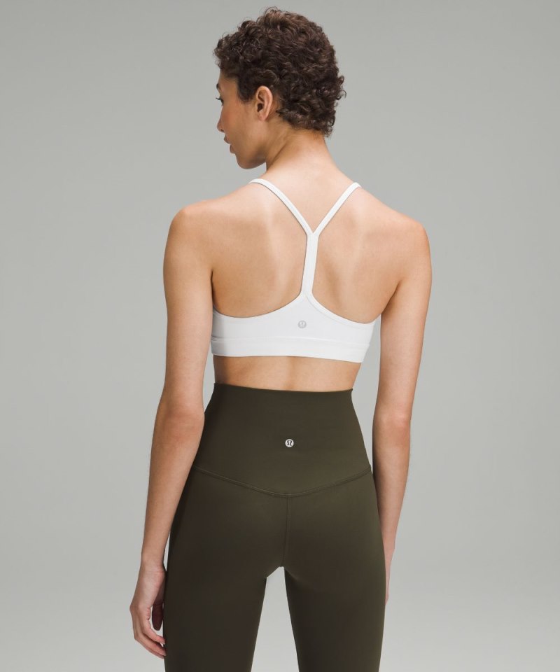 Lululemon Flow Y Bra Nulu *Light Support, A–C Cups White Online Outlet Sale