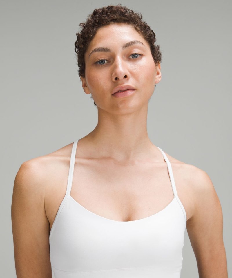 Lululemon Flow Y Bra Nulu *Light Support, A–C Cups White Online Outlet Sale