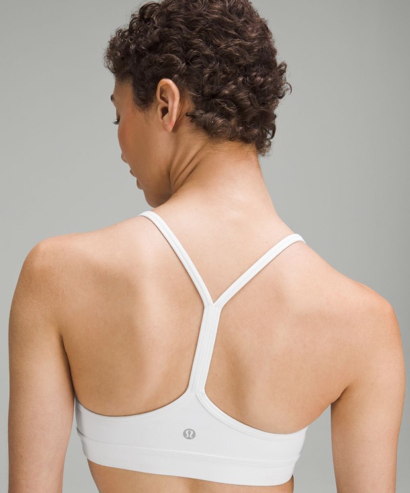 Lululemon Flow Y Bra Nulu *Light Support, A–C Cups White Online Outlet Sale