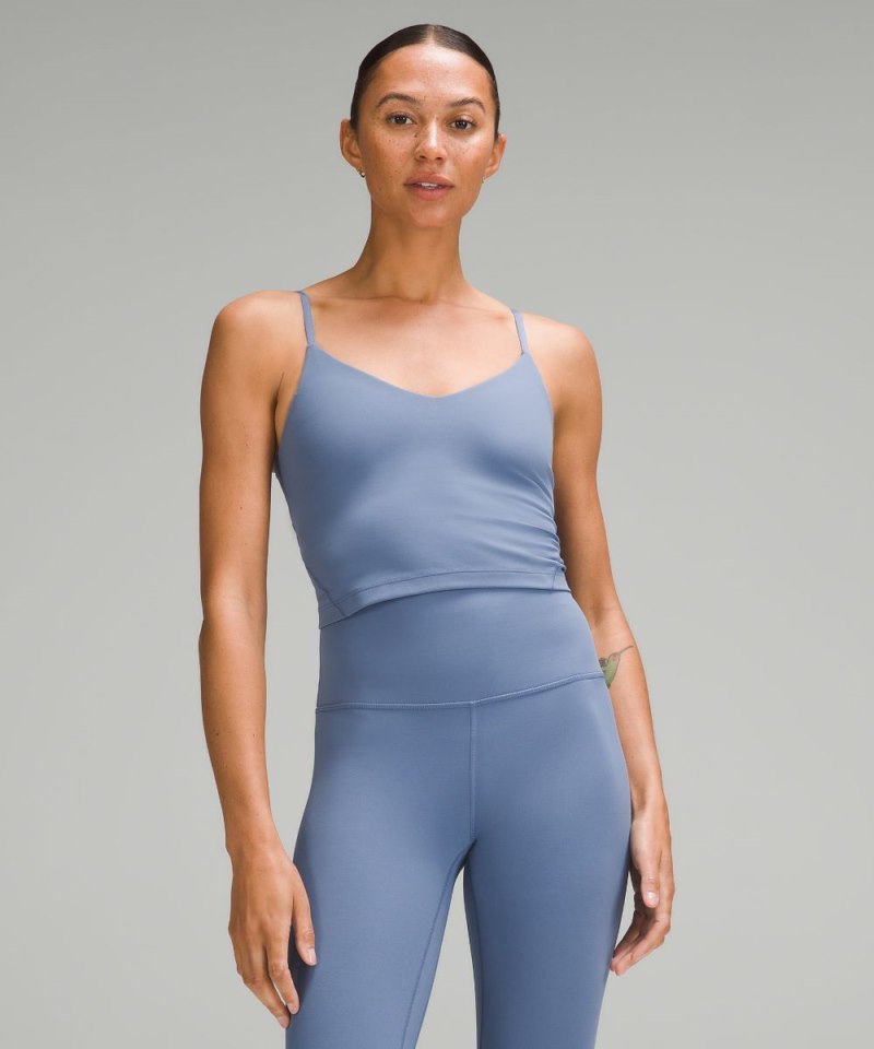 Lululemon Align™ Cropped Cami Tank Top *A / B Cup Oasis Blue Online Outlet Sale