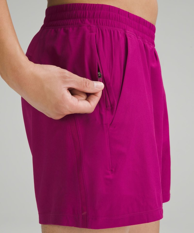 Lululemon Pace Breaker Linerless Short 5" Magenta Purple Online Outlet Sale