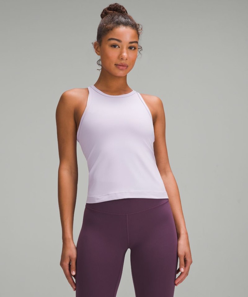 Lululemon Align™ Waist-Length Racerback Tank Top Lilac Ether Online Outlet Sale