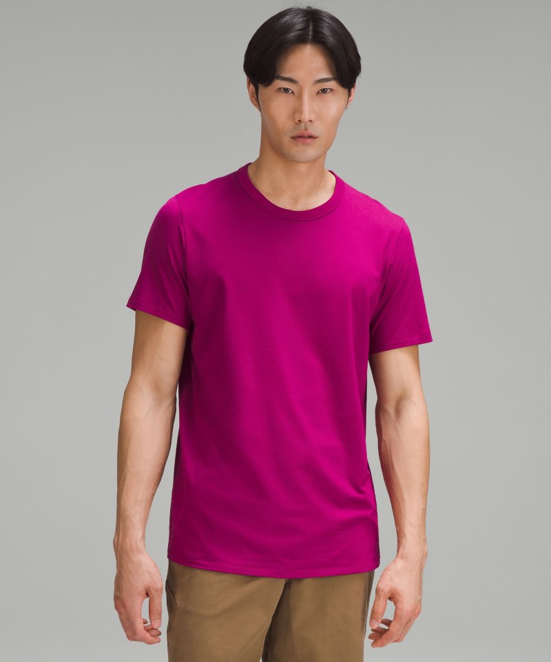 Lululemon Fundamental T-Shirt Magenta Purple Online Outlet Sale