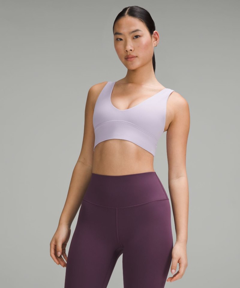 Lululemon Align™ V-Neck Bra *Light Support, A / B Cup Lilac Ether Online Outlet Sale