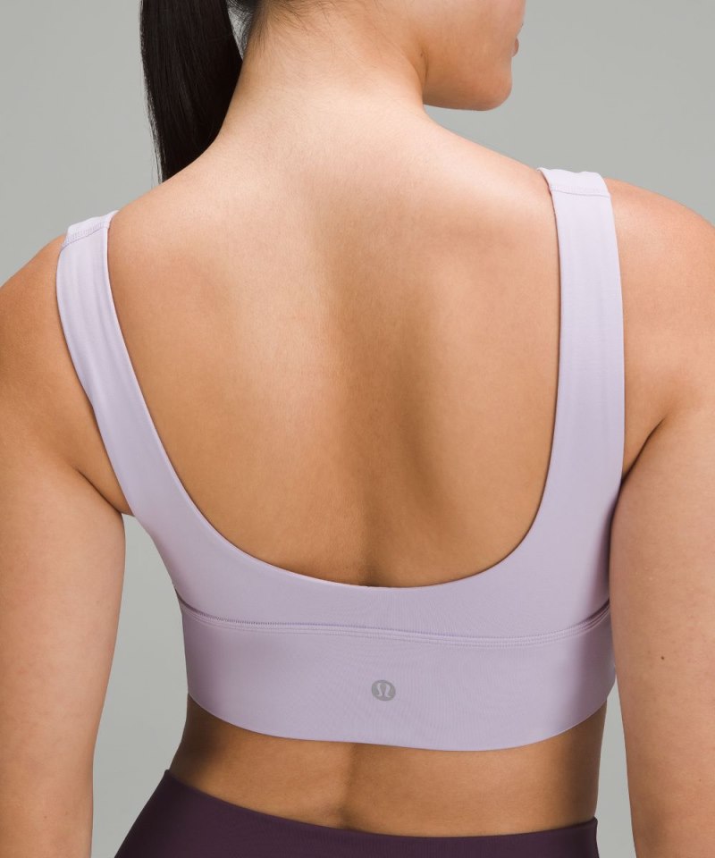 Lululemon Align™ V-Neck Bra *Light Support, A / B Cup Lilac Ether Online Outlet Sale