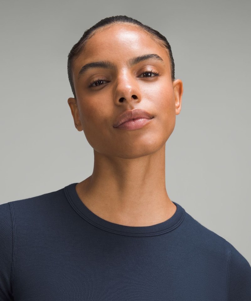 Lululemon Hold Tight Short-Sleeve Shirt True Navy Online Outlet Sale